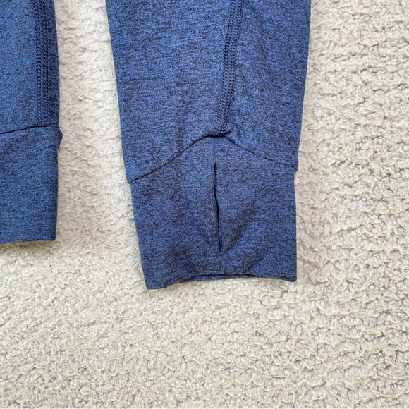 Quince Women’s Size S Blue Flowknit Pullover Stretch Hoodie Sweatshirt Small EUC - Picture 6 of 8